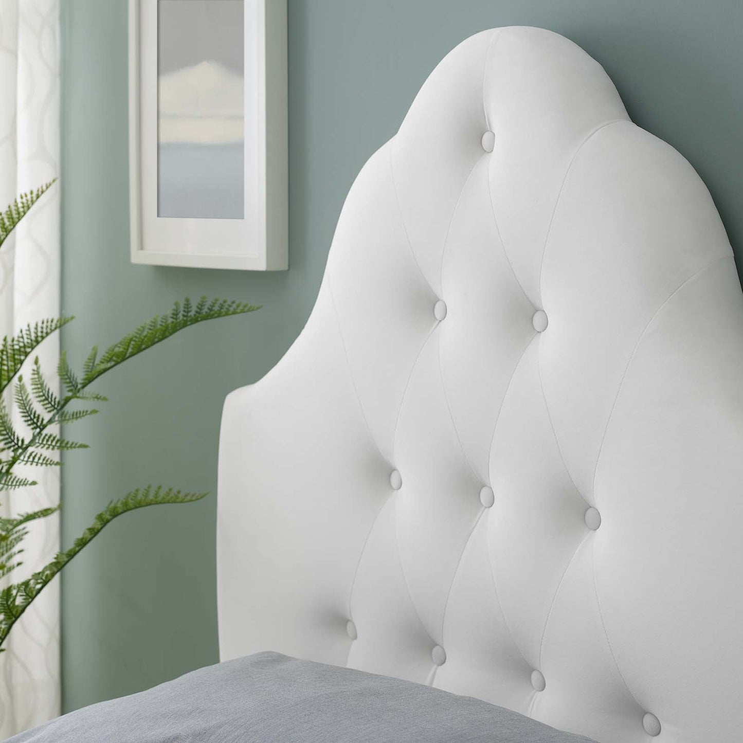 Modway Sovereign Twin Diamond Tufted Performance Velvet Headboard | Headboards | Modishstore-25