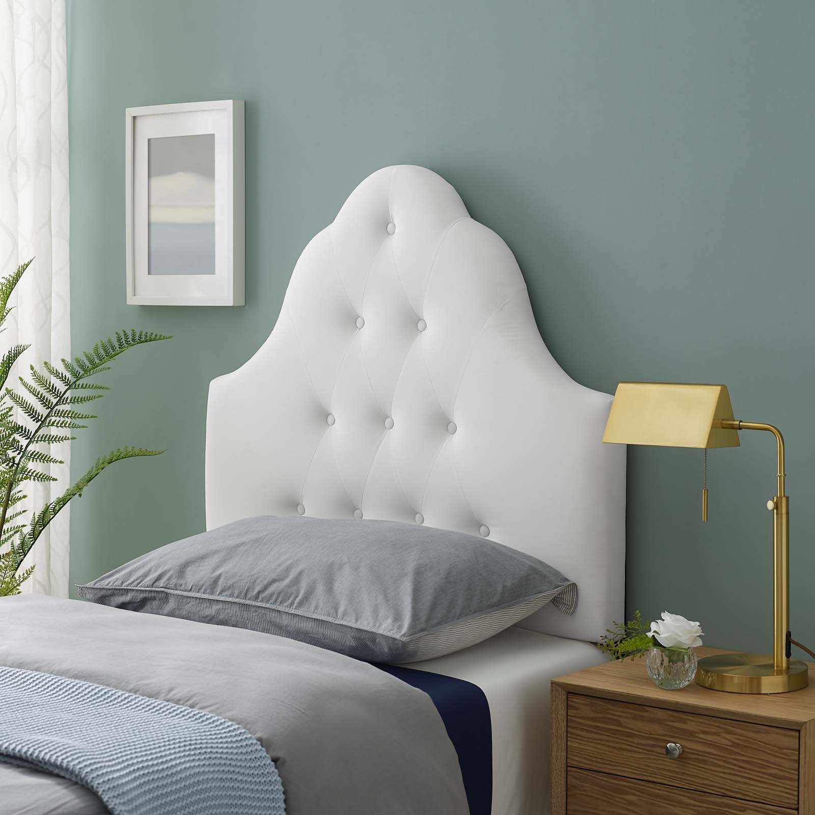 Modway Sovereign Twin Diamond Tufted Performance Velvet Headboard | Headboards | Modishstore-21