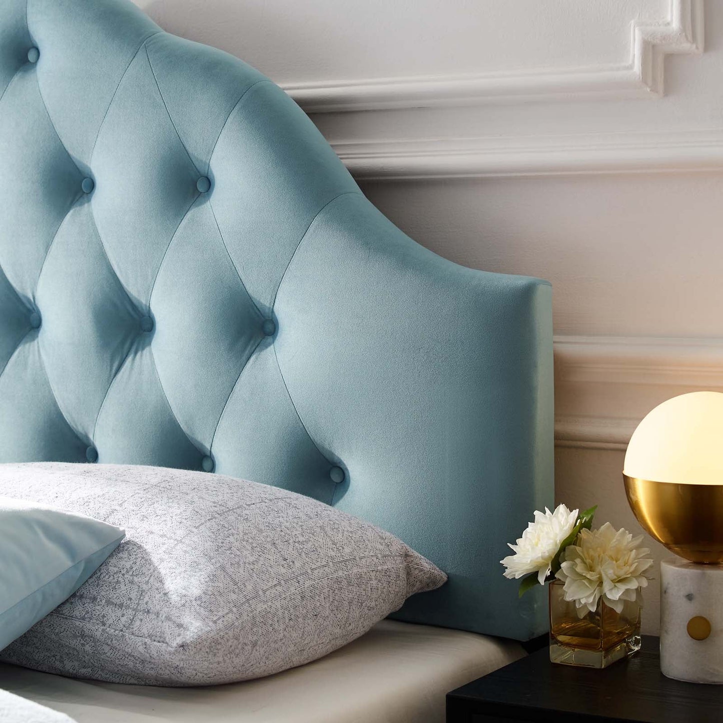 Modway Sovereign Queen Diamond Tufted Performance Velvet Headboard | Headboards | Modishstore-10