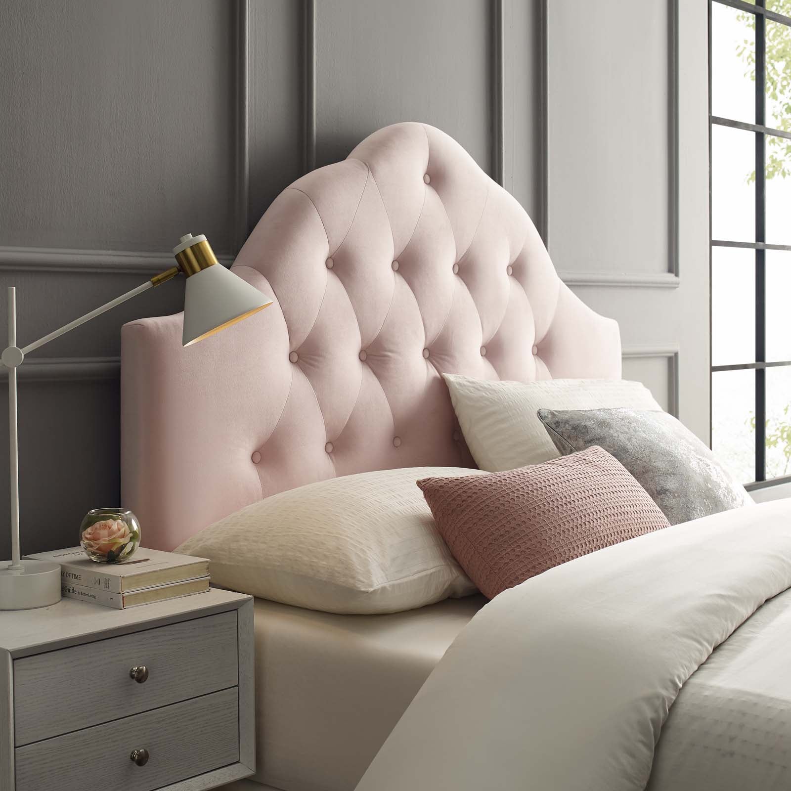Modway Sovereign Queen Diamond Tufted Performance Velvet Headboard | Headboards | Modishstore-16