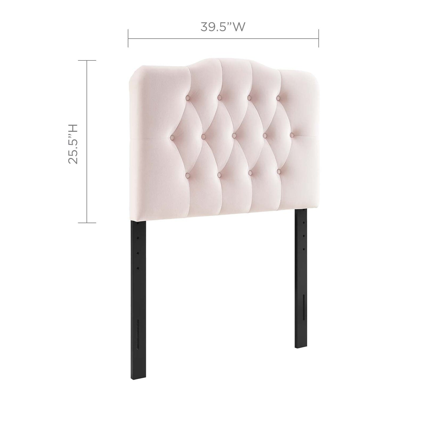 Annabel Twin Diamond Tufted Performance Velvet Headboard By Modway - MOD-6126 | Headboards - 3
