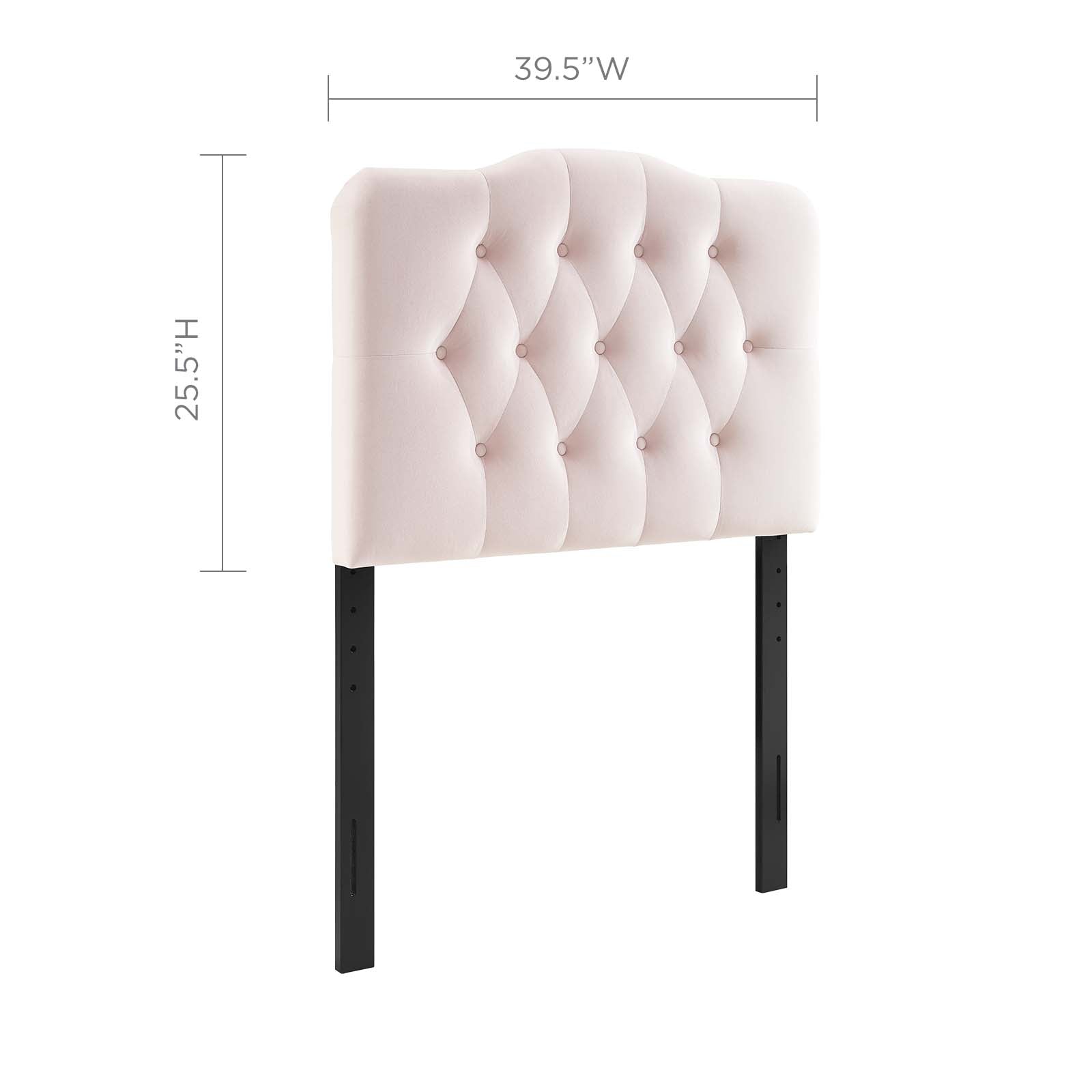 Annabel Twin Diamond Tufted Performance Velvet Headboard By Modway - MOD-6126 | Headboards - 3