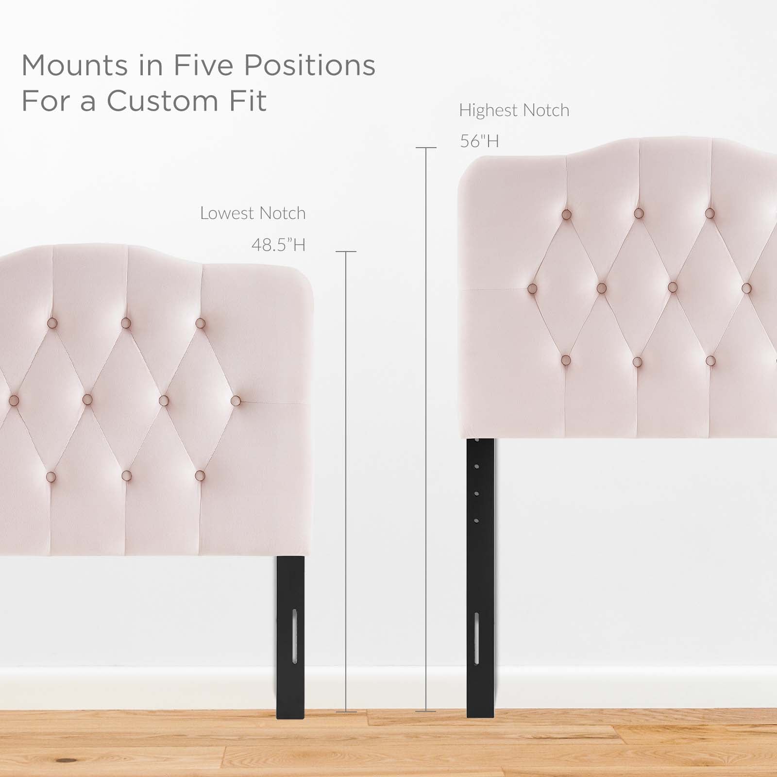 Annabel Twin Diamond Tufted Performance Velvet Headboard By Modway - MOD-6126 | Headboards - 5