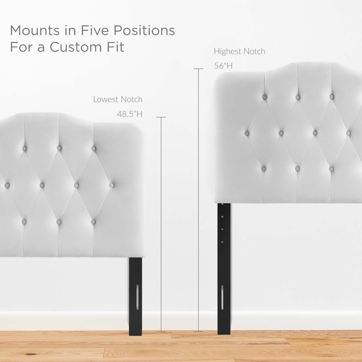 Annabel Twin Diamond Tufted Performance Velvet Headboard By Modway - MOD-6126 | Headboards - 12