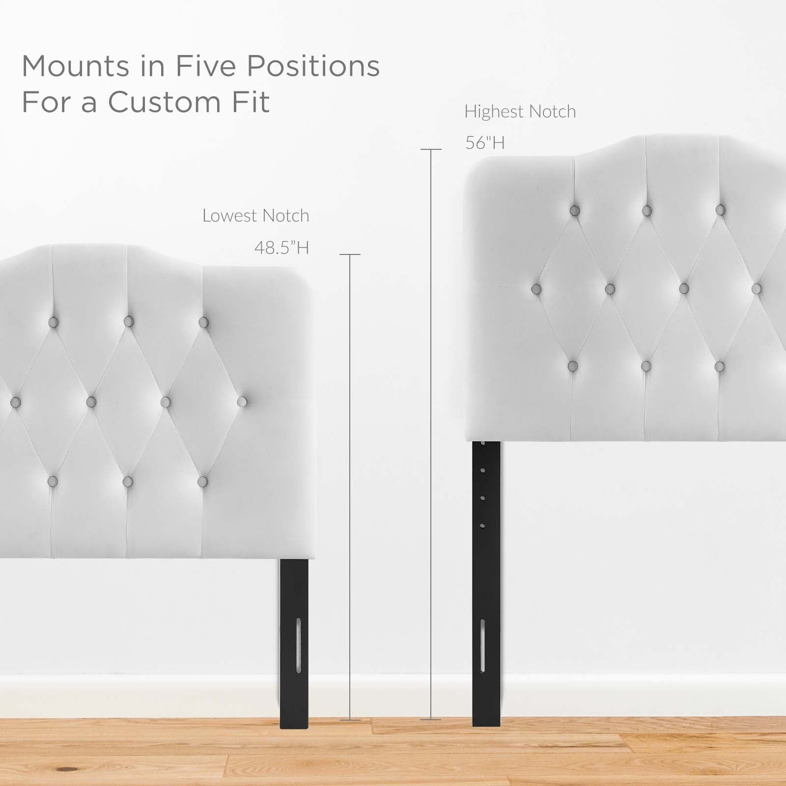 Annabel Twin Diamond Tufted Performance Velvet Headboard By Modway - MOD-6126 | Headboards - 12