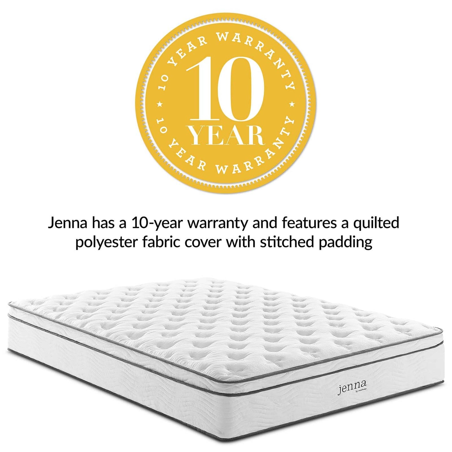 Modway Jenna 8" Full Innerspring Mattress | Mattresses | 