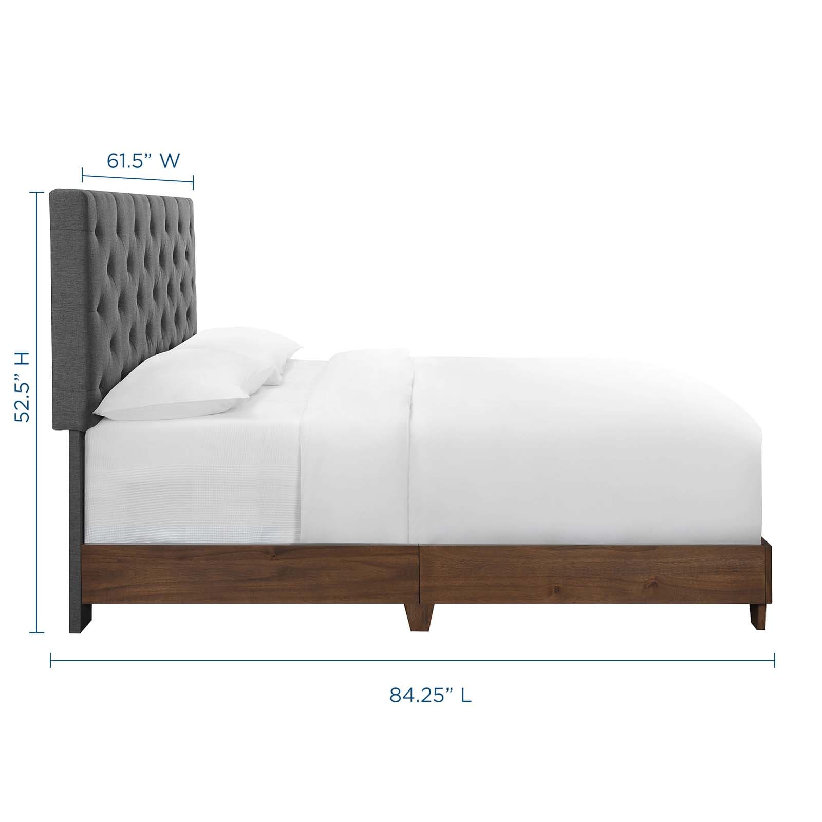 Modway Rhiannon Diamond Tufted Upholstered Fabric Queen Bed | Beds | Modishstore-8
