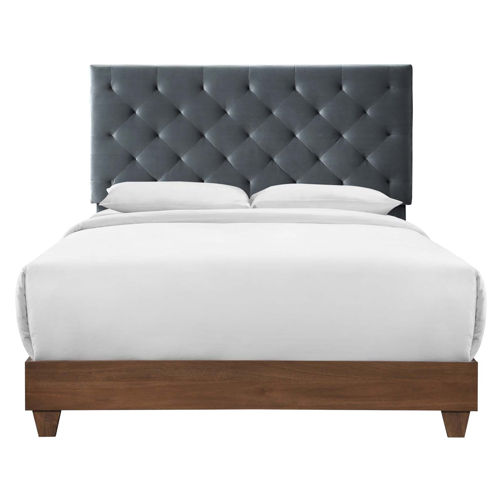 Modway Rhiannon Diamond Tufted Upholstered Performance Velvet Queen Bed | Beds | Modishstore-2