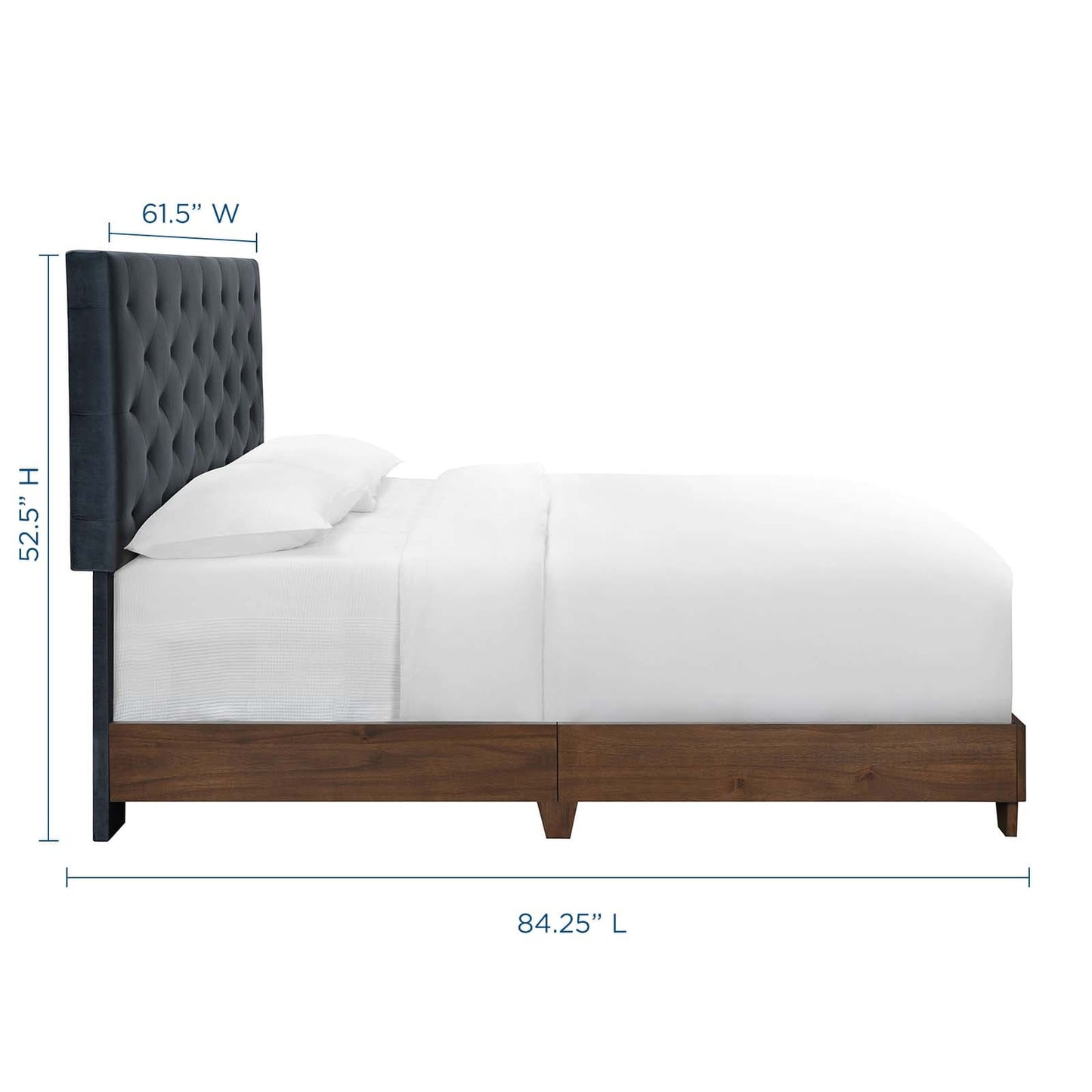 Modway Rhiannon Diamond Tufted Upholstered Performance Velvet Queen Bed | Beds | Modishstore-3