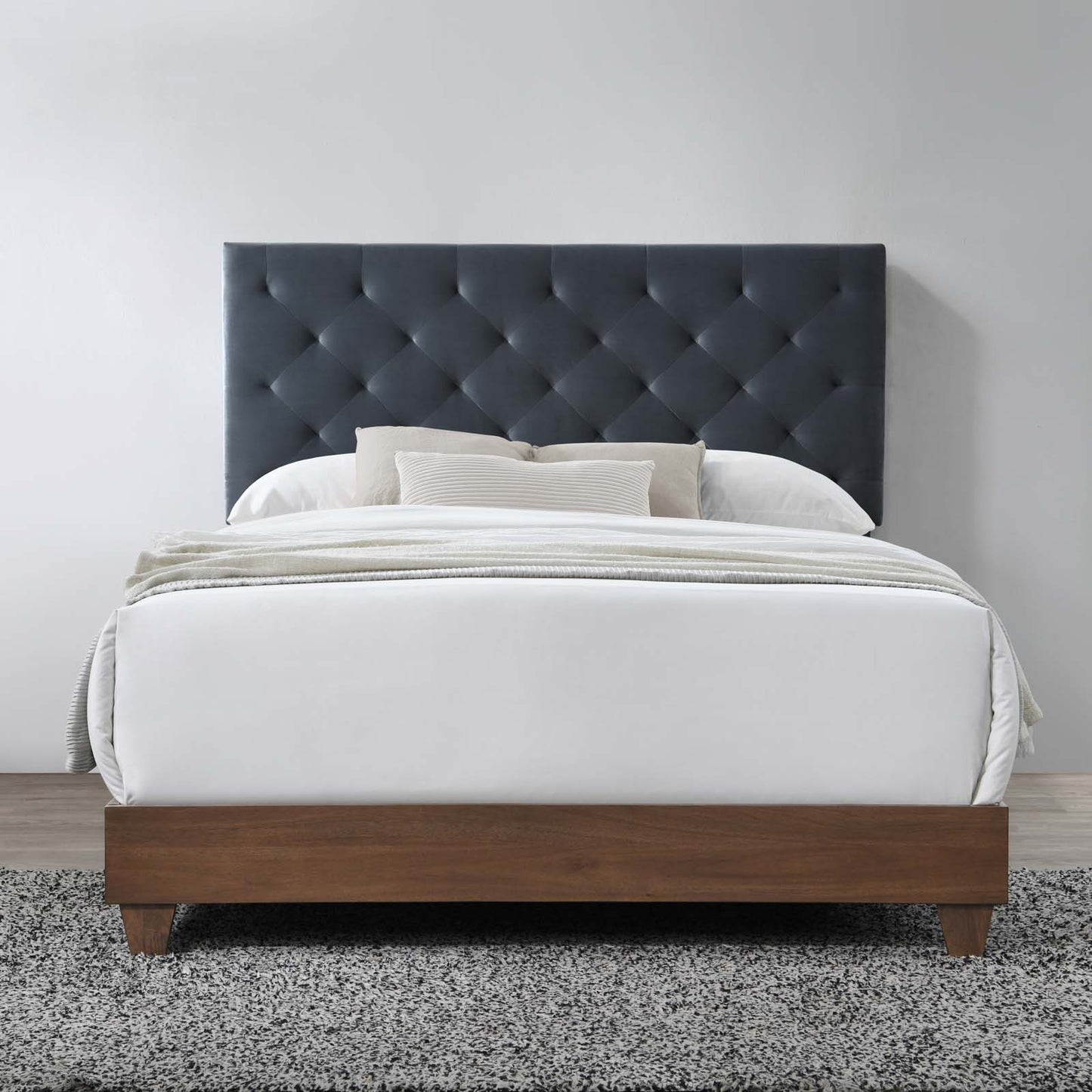 Modway Rhiannon Diamond Tufted Upholstered Performance Velvet Queen Bed | Beds | Modishstore-4