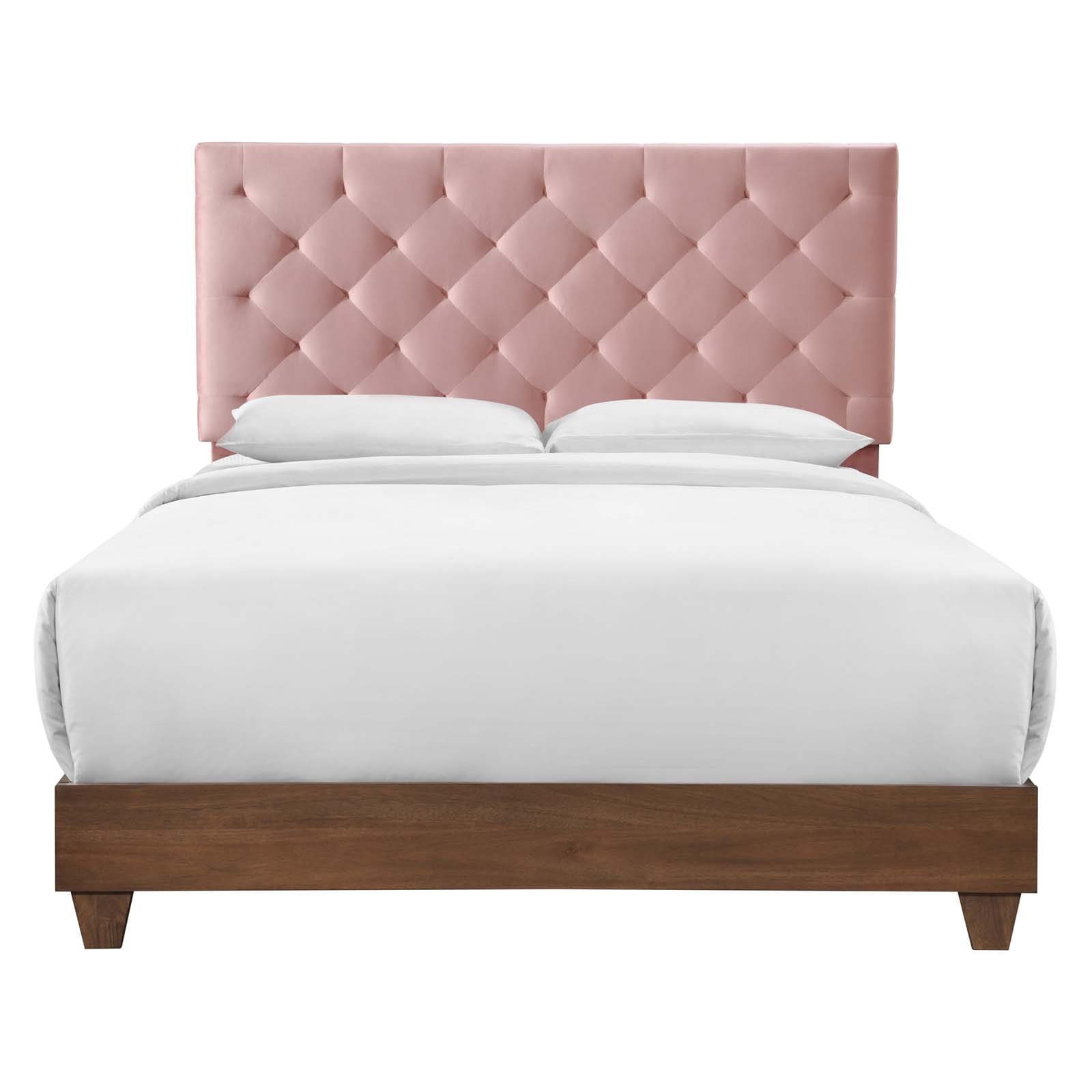 Modway Rhiannon Diamond Tufted Upholstered Performance Velvet Queen Bed | Beds | Modishstore-7