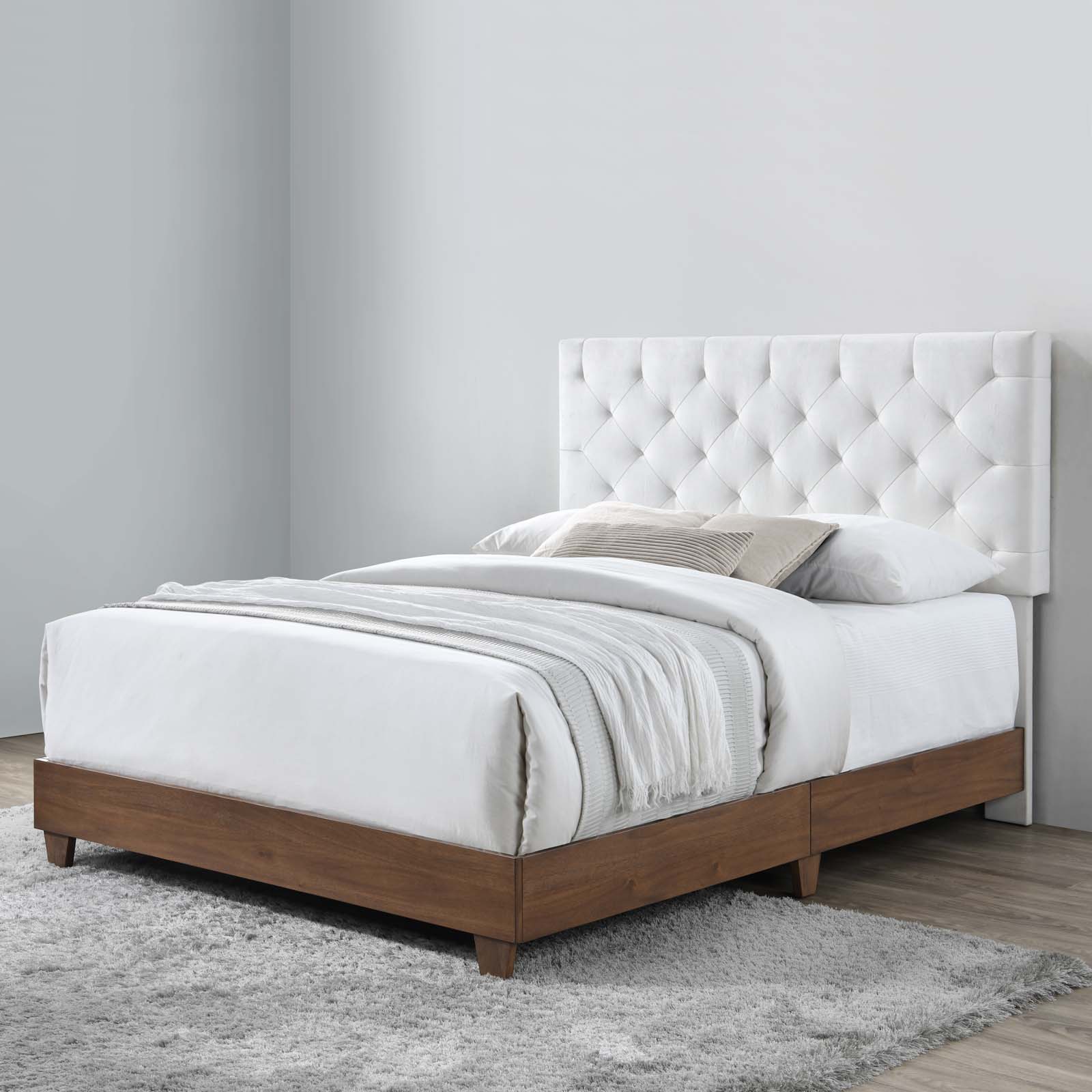 Modway Rhiannon Diamond Tufted Upholstered Performance Velvet Queen Bed | Beds | Modishstore-11