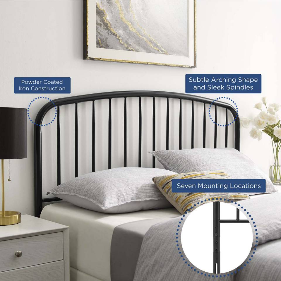 Modway Nova Queen Metal Headboard | Headboards | Modishstore-6