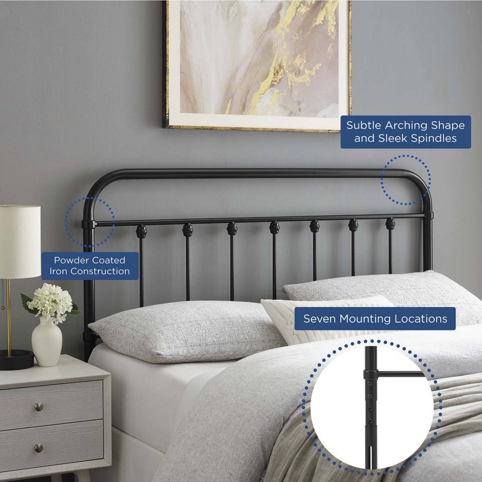Modway Sage Twin Metal Headboard | Headboards | Modishstore-6