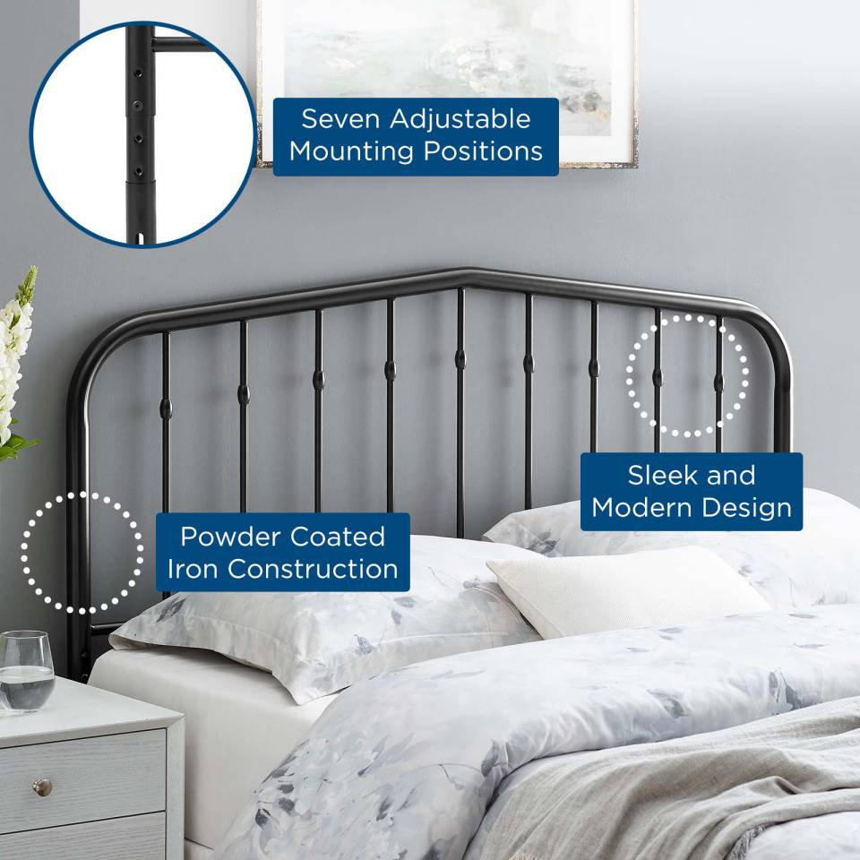 Modway Lennon King Metal Headboard | Headboards | Modishstore-7