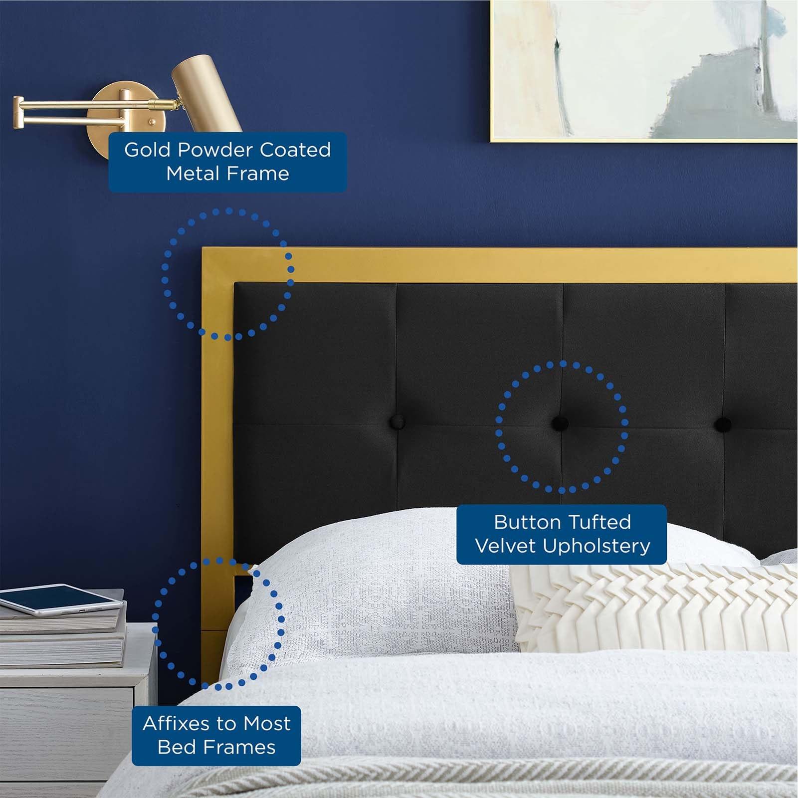 Modway Teagan Tufted Twin Performance Velvet Headboard | Headboards | Modishstore-6