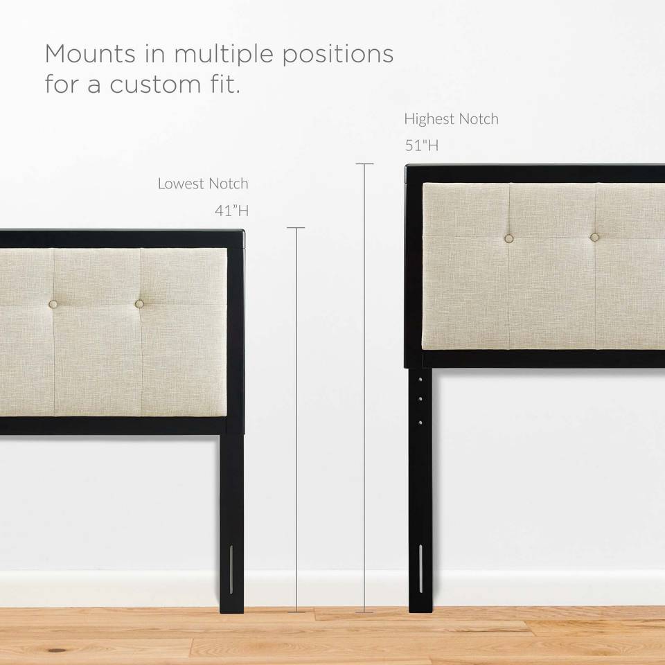 Modway Draper Tufted King Fabric and Wood Headboard | Headboards | 