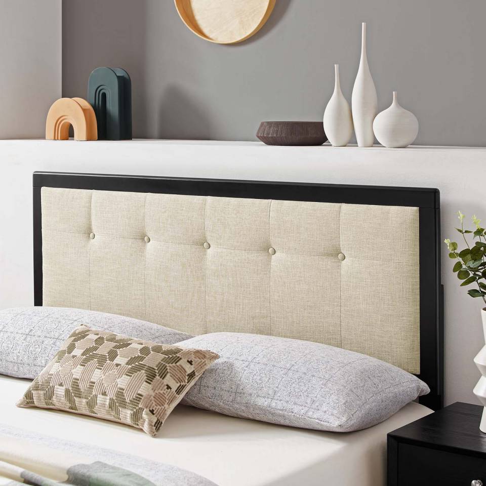 Modway Draper Tufted King Fabric and Wood Headboard | Headboards