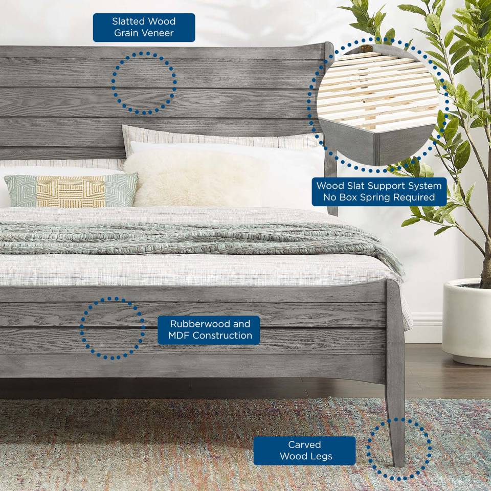 Modway Georgia Full Wood Platform Bed | Beds | 