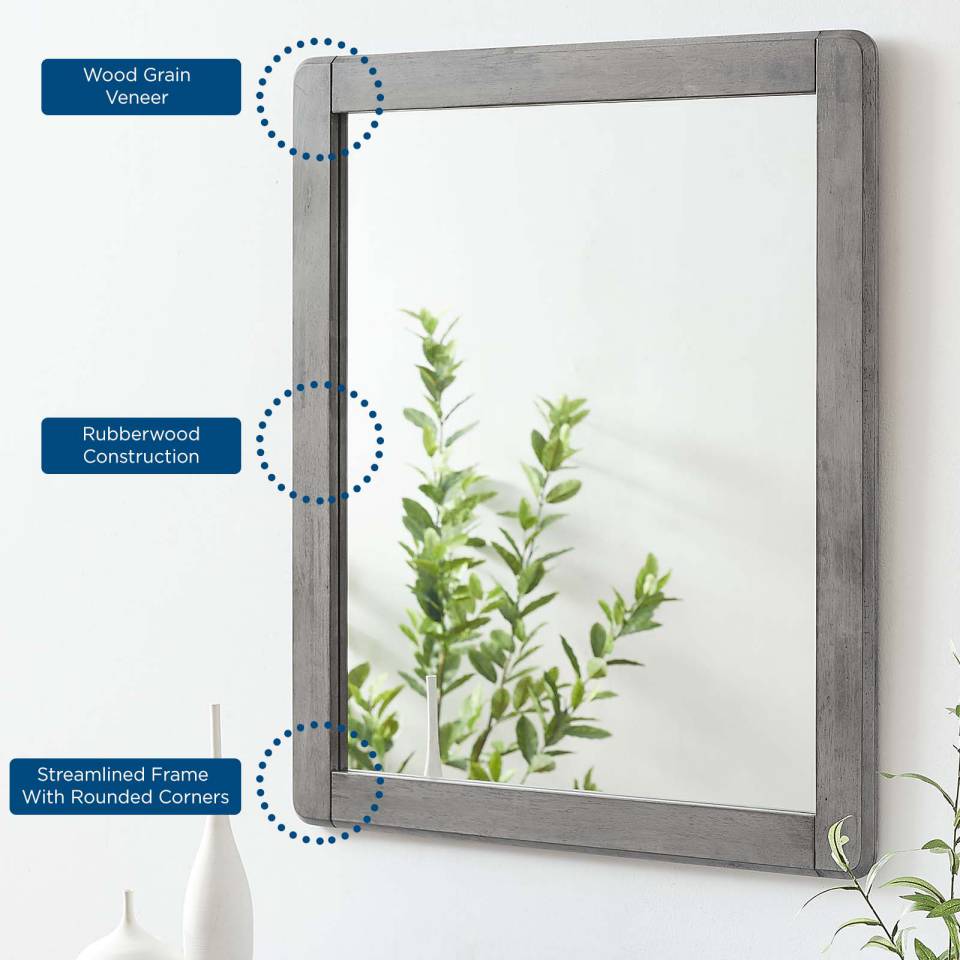 Modway Georgia Wood Mirror | Mirrors | 