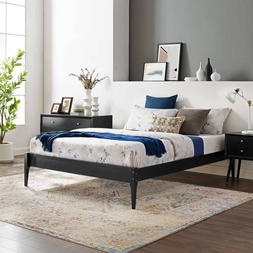 Modway June Queen Wood Platform Bed Frame | Beds | Modishstore