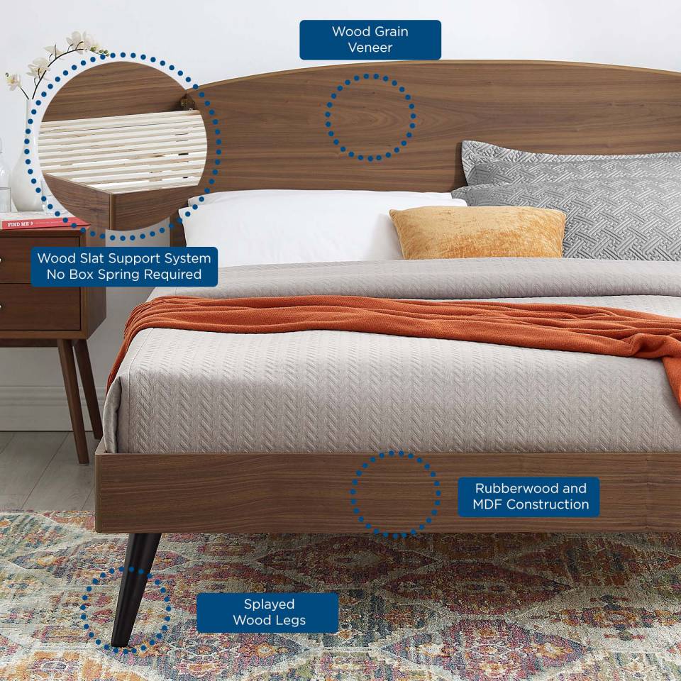 Modway Bronwen King Wood Platform Bed | Beds | 
