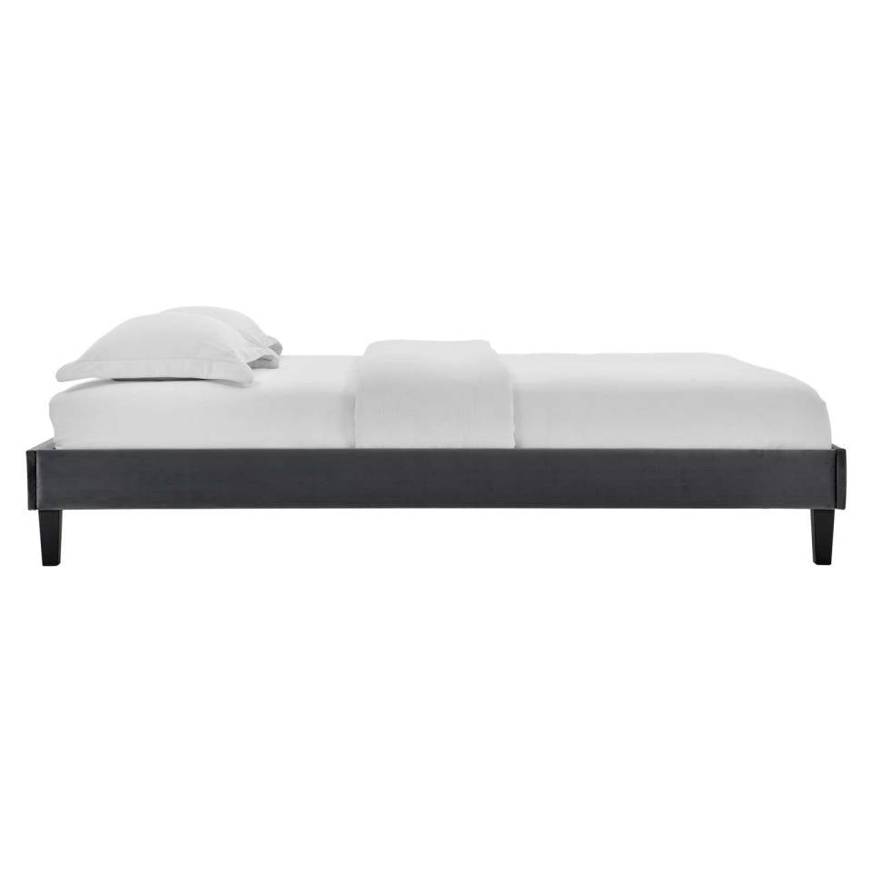 Modway Reign Queen Performance Velvet Platform Bed Frame | Beds | Modishstore-3