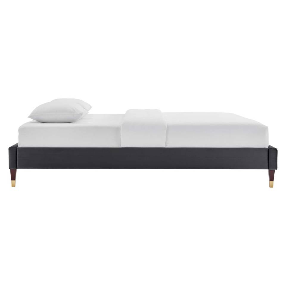 Modway Harlow Twin Performance Velvet Platform Bed Frame | Beds | 