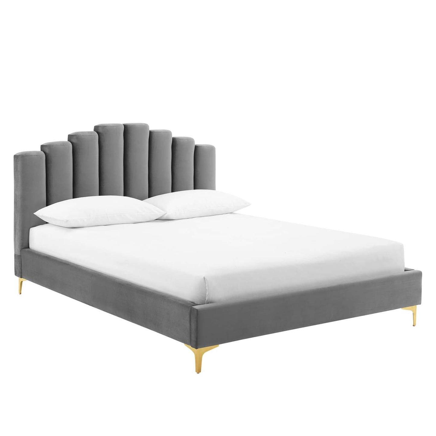 Modway Olivia Queen Performance Velvet Platform Bed - MOD-6280