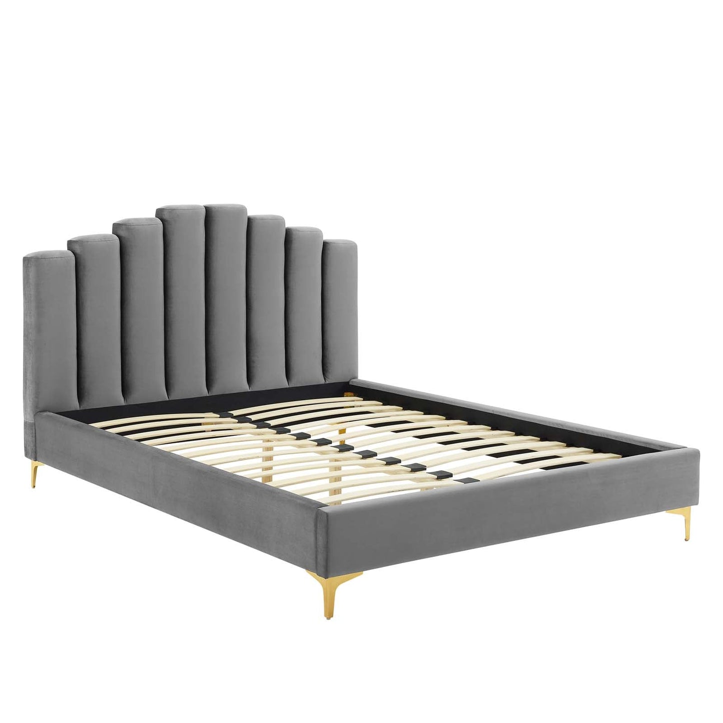 Modway Olivia Queen Performance Velvet Platform Bed - MOD-6280