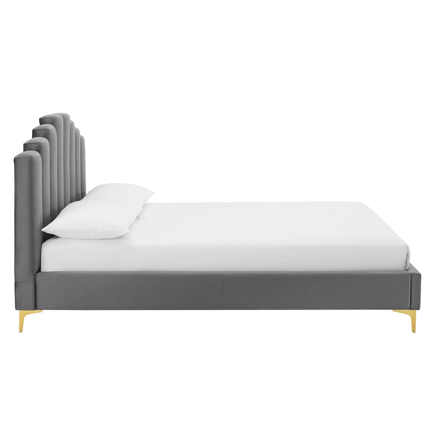 Modway Olivia Queen Performance Velvet Platform Bed - MOD-6280