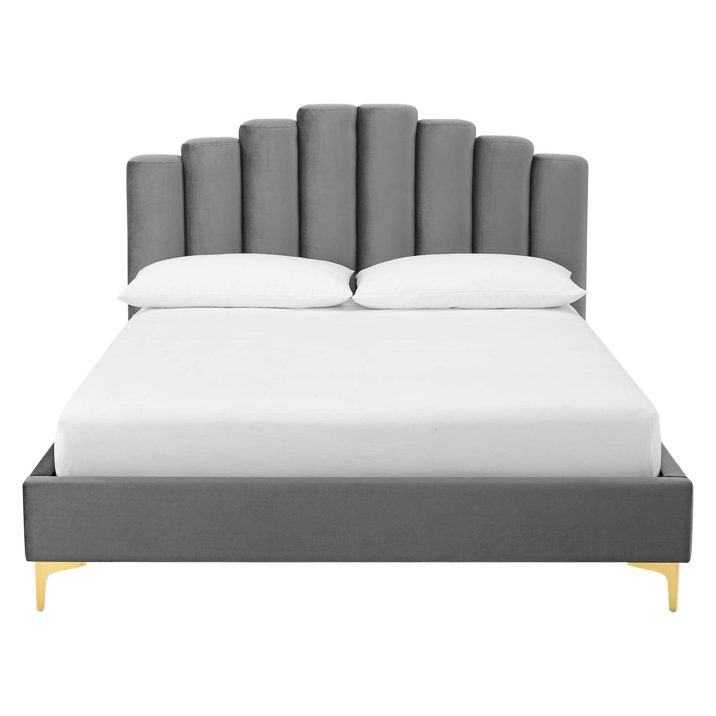 Modway Olivia Queen Performance Velvet Platform Bed - MOD-6280