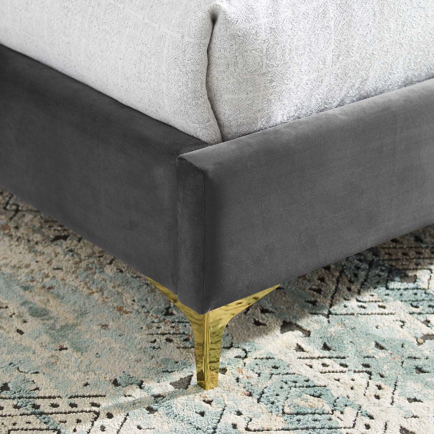 Modway Olivia Queen Performance Velvet Platform Bed - MOD-6280