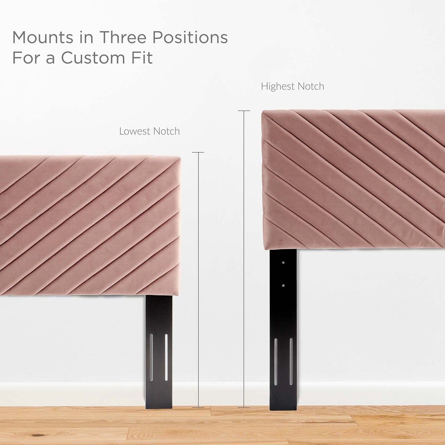 Roxanne Performance Velvet Queen Platform Bed By Modway - MOD-6285-CHA | Beds |  Modishstore - 12