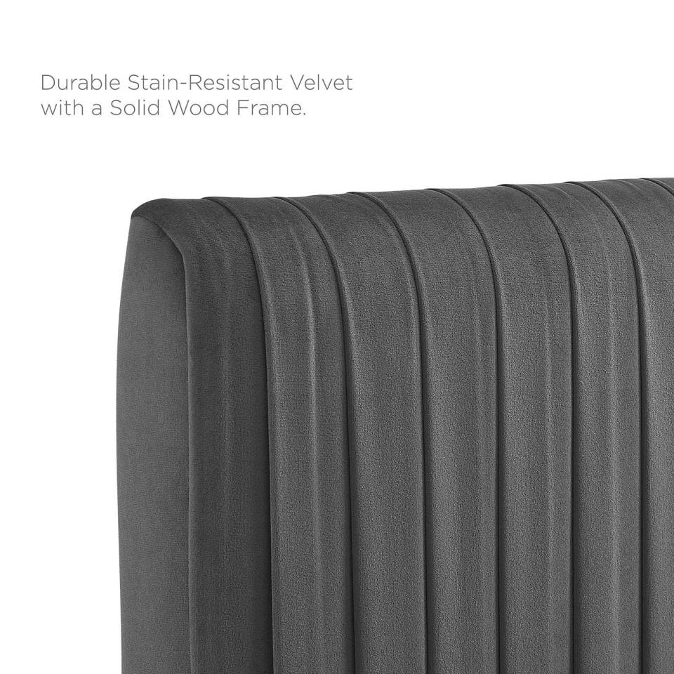 Modway Eloise Channel Tufted Performance Velvet Twin Headboard | Headboards | 