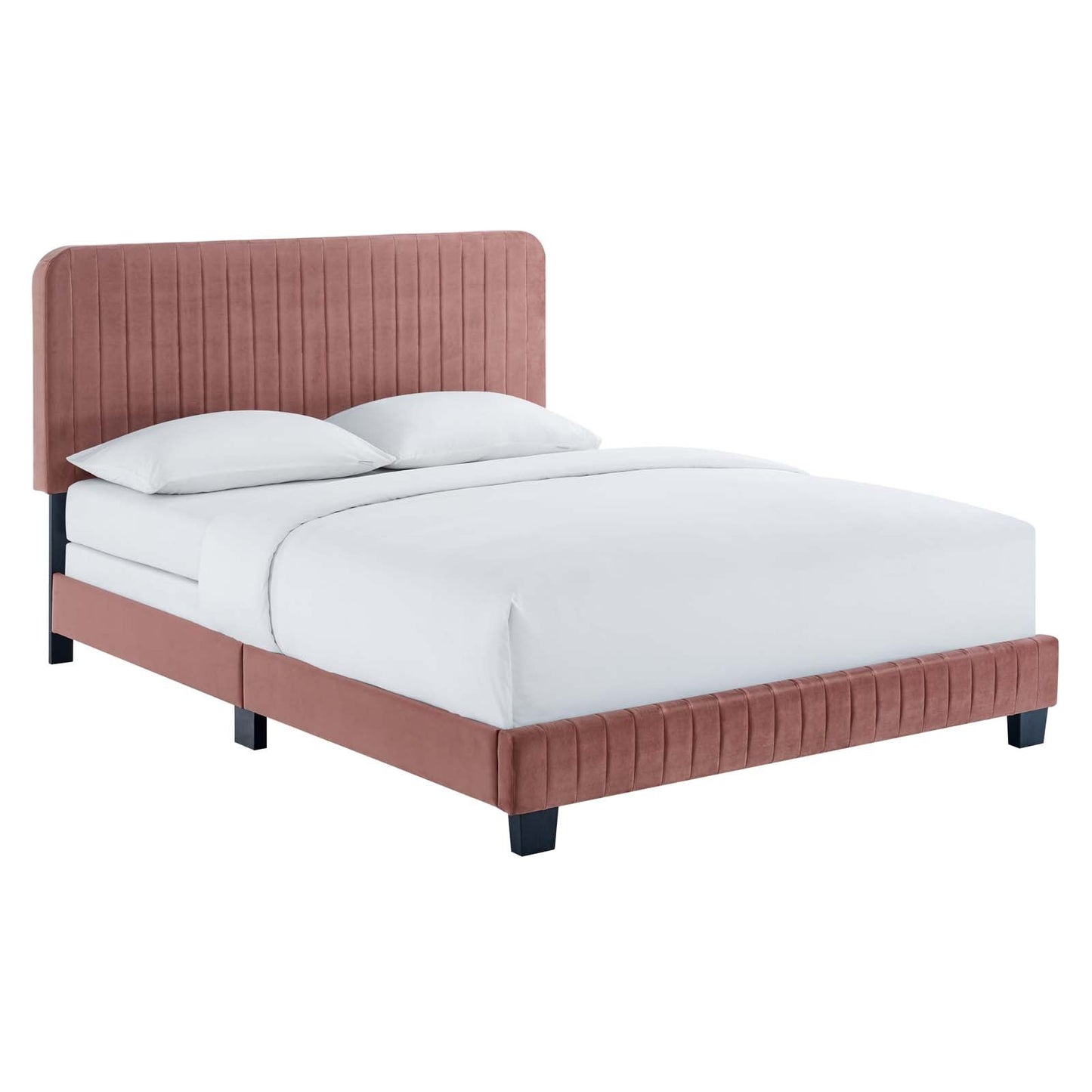 Modway Celine Channel Tufted Performance Velvet King Bed | Beds