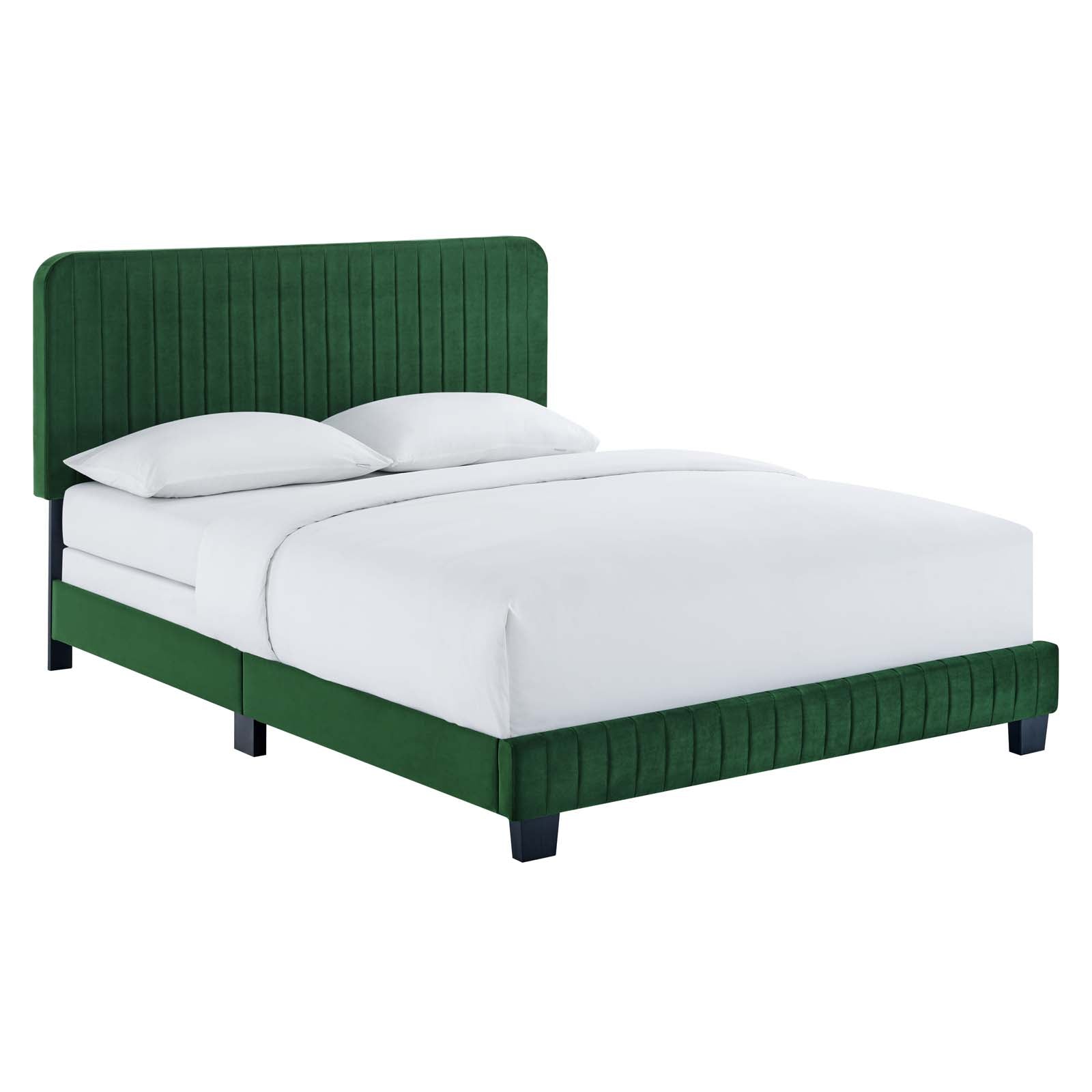Modway Celine Channel Tufted Performance Velvet King Bed | Beds | 