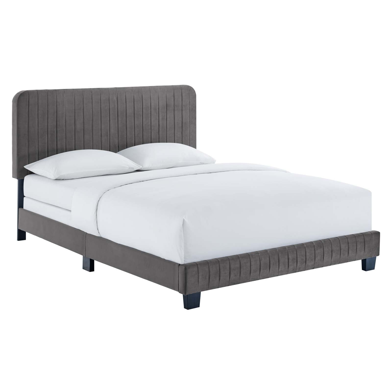 Modway Celine Channel Tufted Performance Velvet King Bed | Beds | 