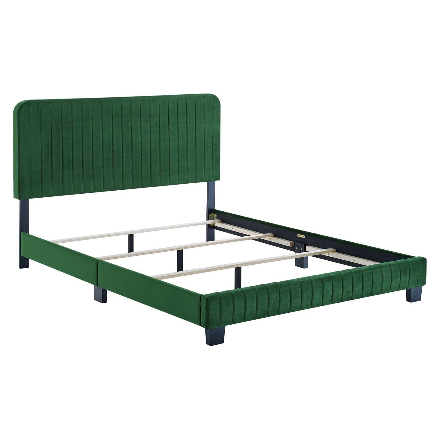 Modway Celine Channel Tufted Performance Velvet Twin Bed | Beds | 