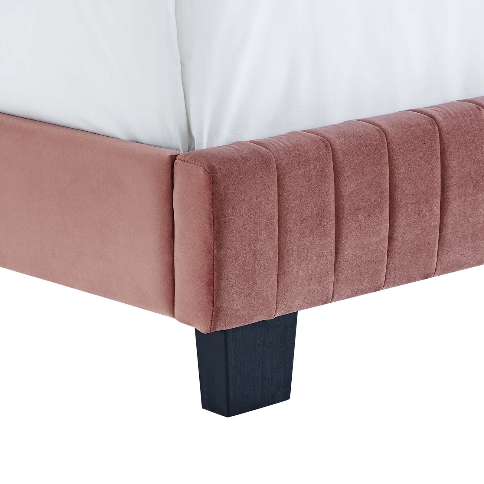Modway Celine Channel Tufted Performance Velvet Queen Platform Bed | Beds | 