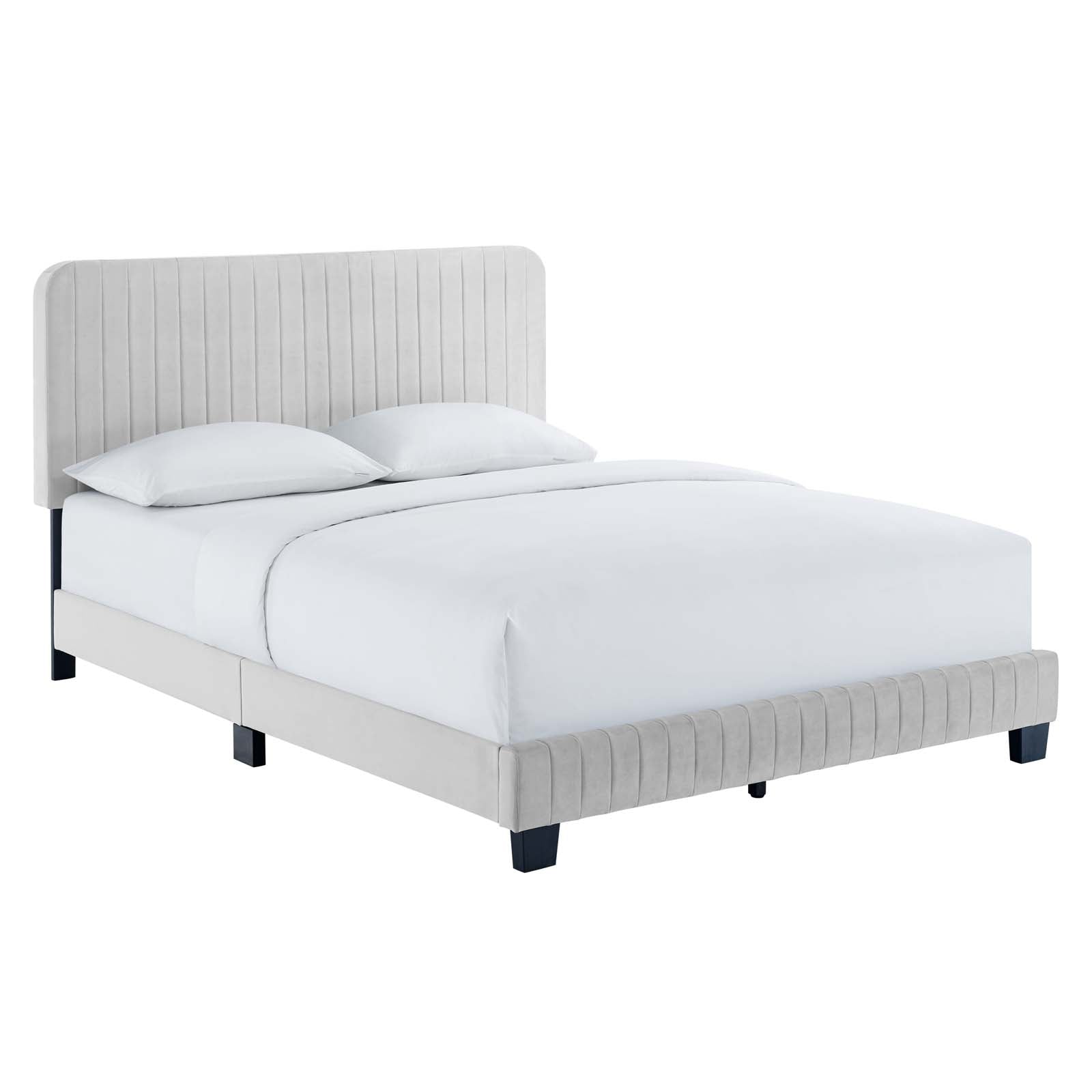 Modway Celine Channel Tufted Performance Velvet Queen Platform Bed | Beds | 