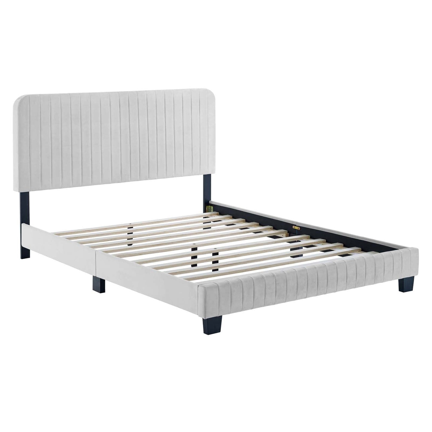 Modway Celine Channel Tufted Performance Velvet Queen Platform Bed | Beds | 