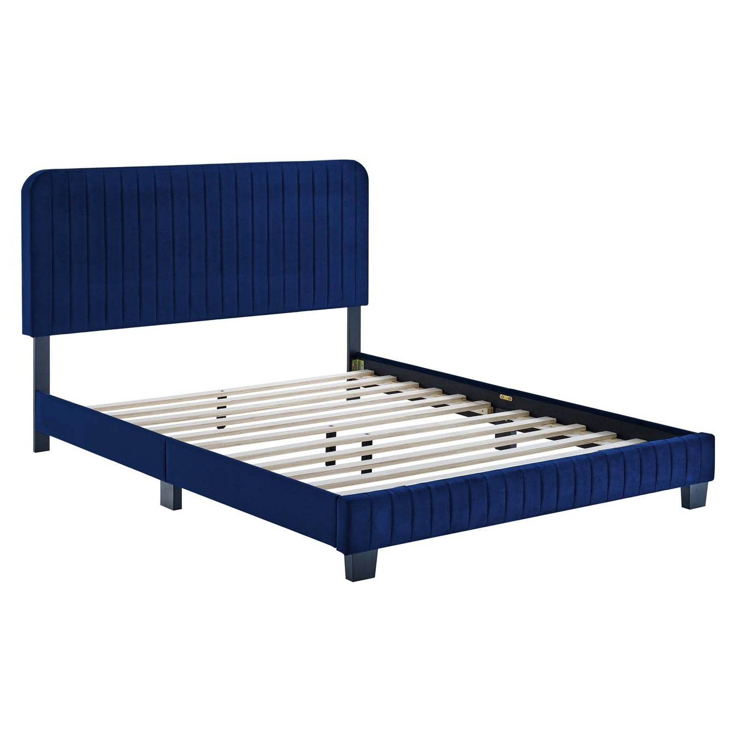 Modway Celine Channel Tufted Performance Velvet Queen Platform Bed | Beds | 