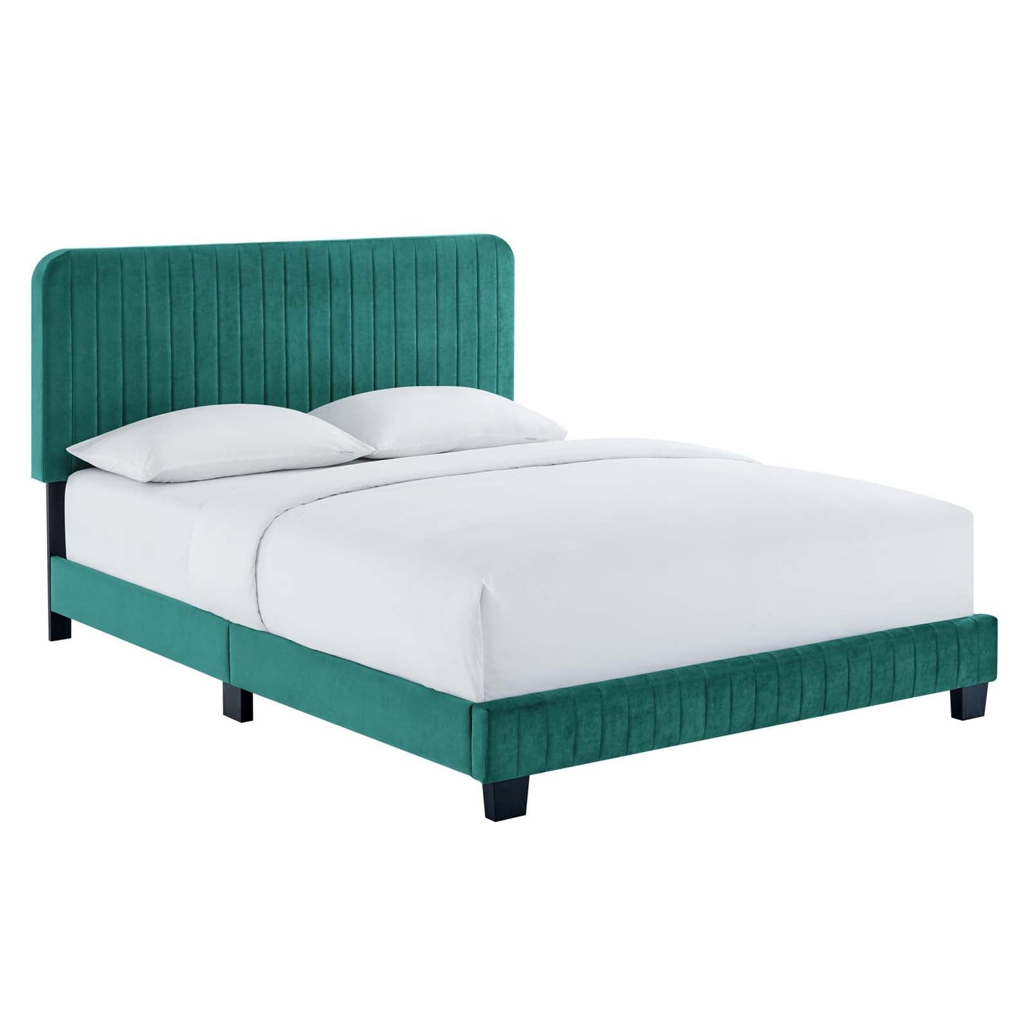 Modway Celine Channel Tufted Performance Velvet Queen Platform Bed | Beds | 