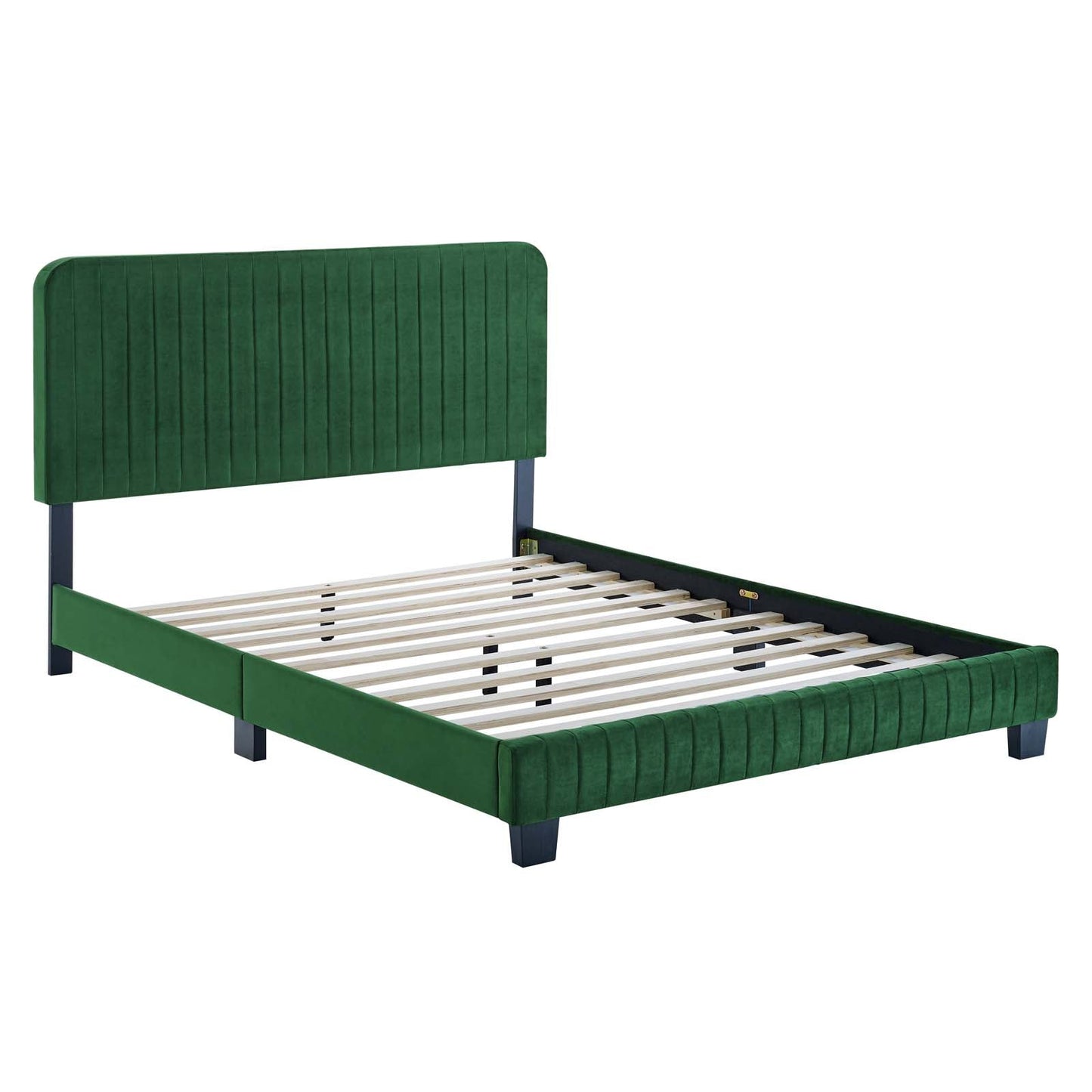 Modway Celine Channel Tufted Performance Velvet Twin Platform Bed | Beds | 