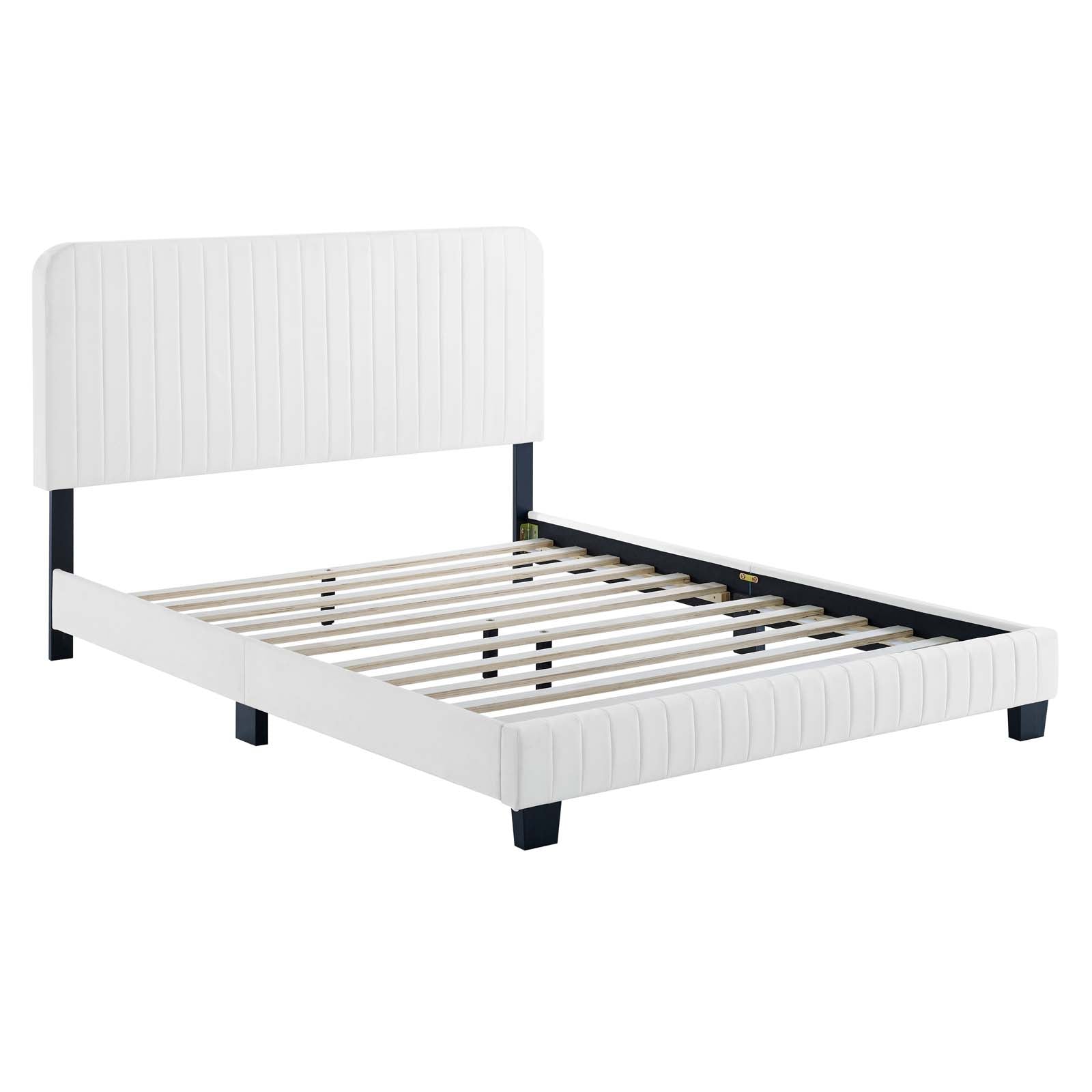 Modway Celine Channel Tufted Performance Velvet Twin Platform Bed | Beds | 