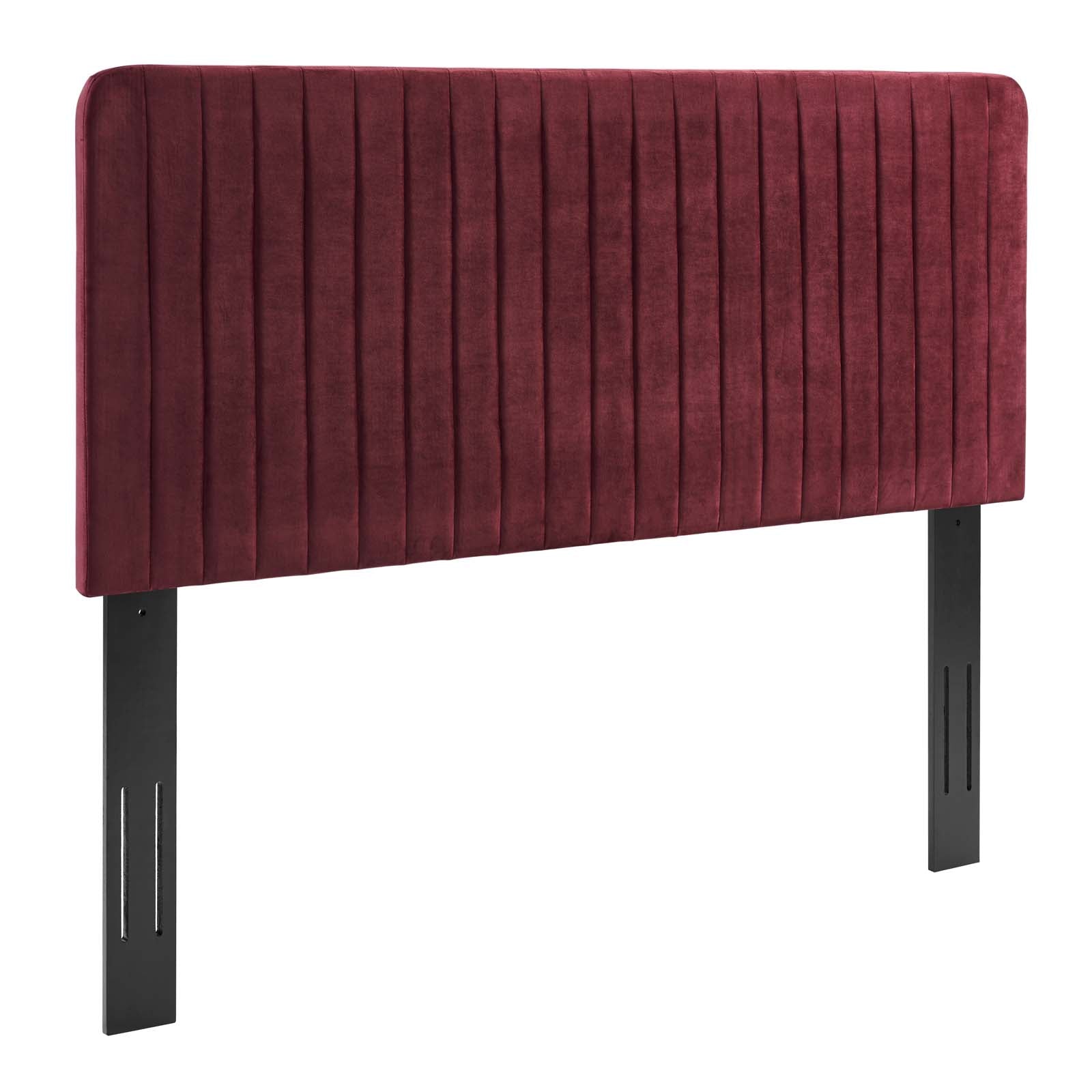 Modway Milenna Channel Tufted Performance Velvet Twin Headboard | Headboards | Modishstore-7