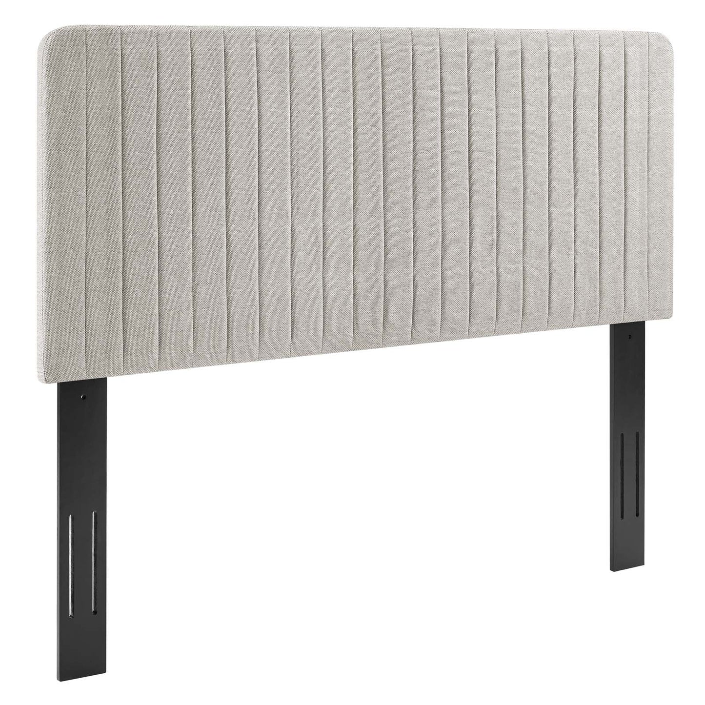 Modway Milenna Channel Tufted Upholstered Fabric King/California King Headboard | Headboards | Modishstore-4