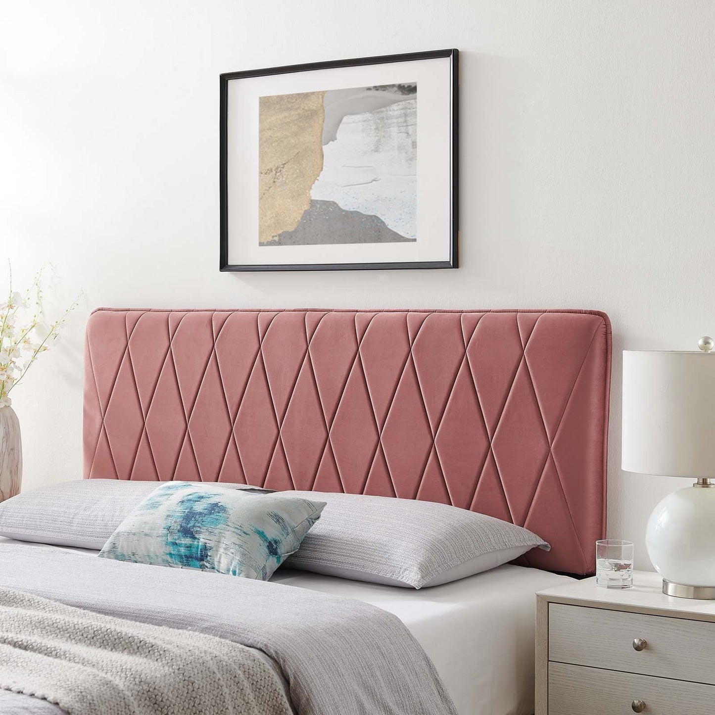 Modway Leila Performance Velvet Twin Headboard | Headboards | Modishstore-4