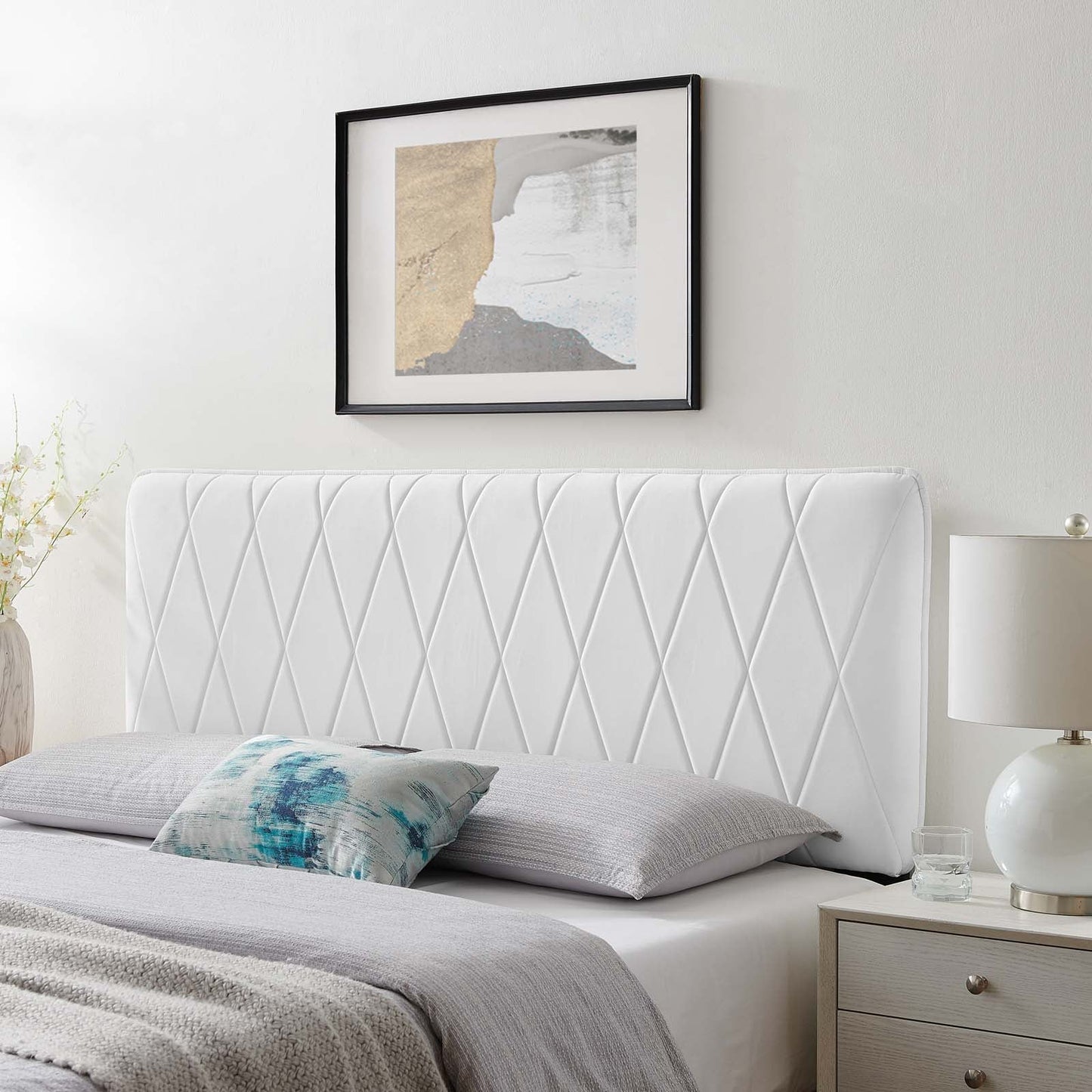 Modway Leila Performance Velvet Twin Headboard | Headboards | Modishstore-26